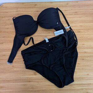 La Vie En Rose Black Bikini – Top NWT, Bottom New Without Tags